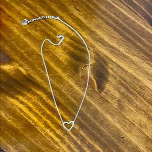 Kendra Scott Silver heart necklace